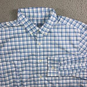Vineyard‎ Vines On The go Performance Shirt Men XL Button Down Plaid Long Sleeve